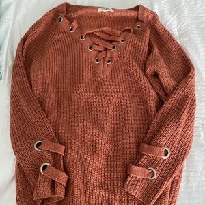 Rust Orange Sweater